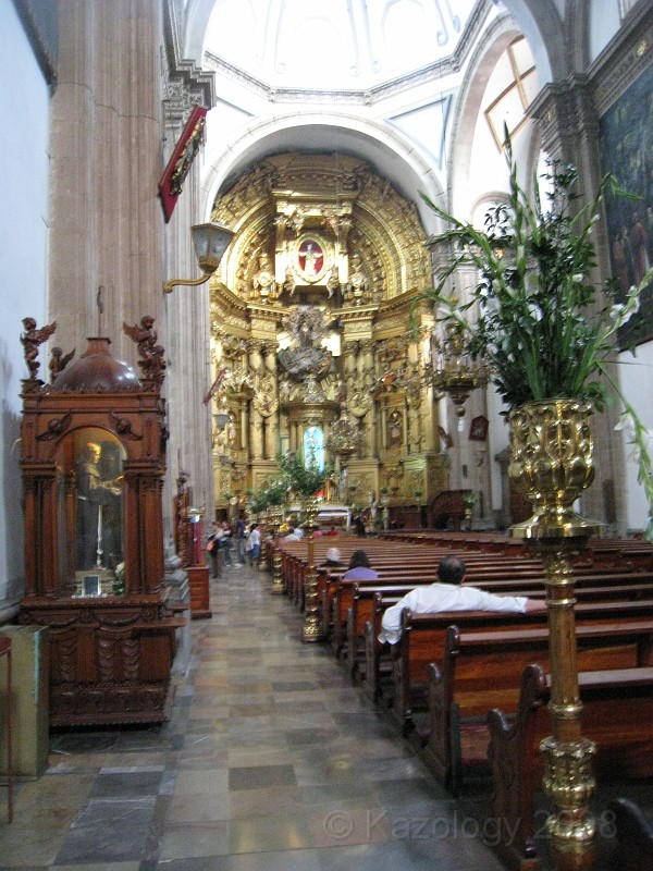 Mexico Pyramids - Mexico City 2009 1295.jpg - A trip to the Teotihuacan area of Mexico to visit the pyramids. A vast complex and a great climb to the top. This was followed by lunch in a cave, then a visit to the historical center of Mexico City. March 2009.